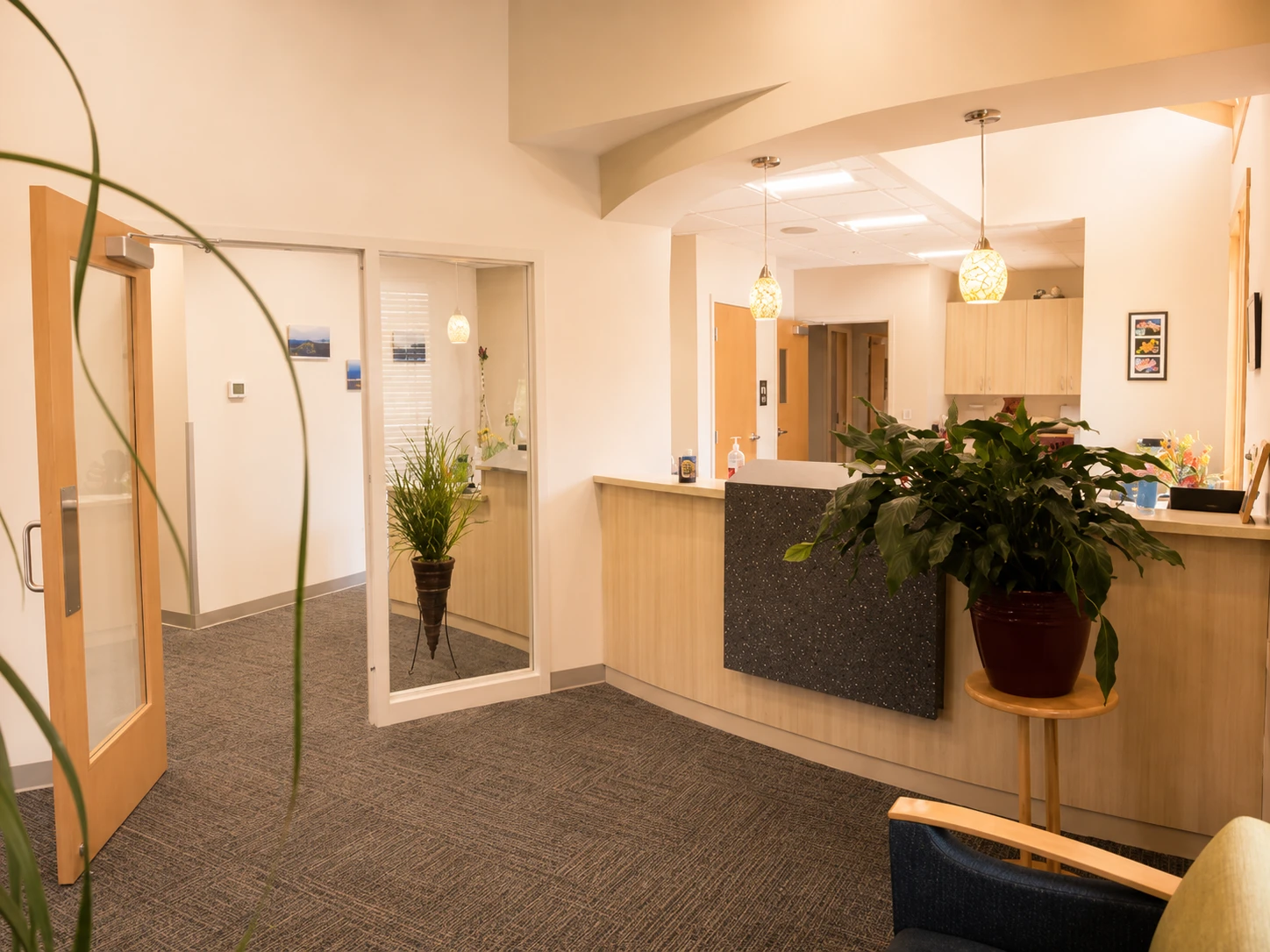 The front desk